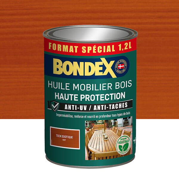 BONDEX - Huile pour mobilier teck mat - 1.2L - large
