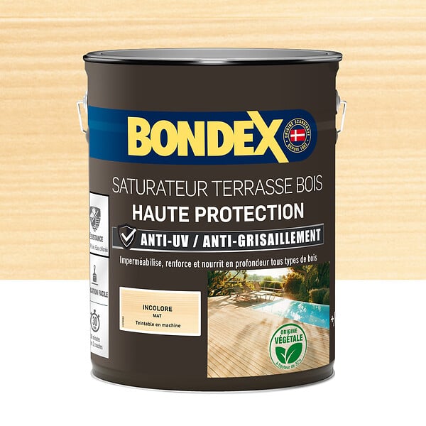 BONDEX - Saturateur bois extérieur - Bondex - Incolore - Mat - 5L - large