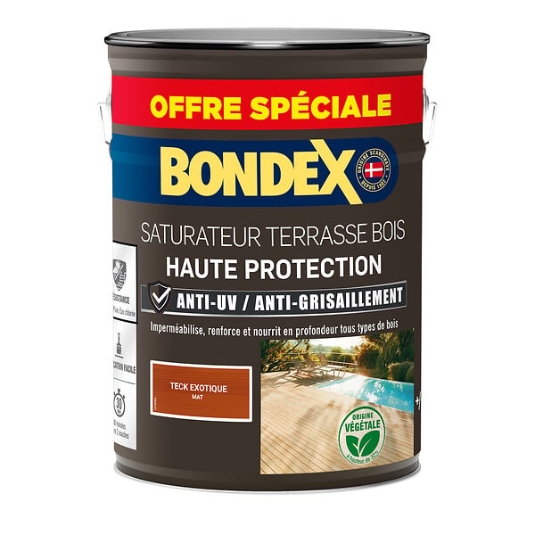 BONDEX - Saturateur extérieur - Teck - 6 L - large