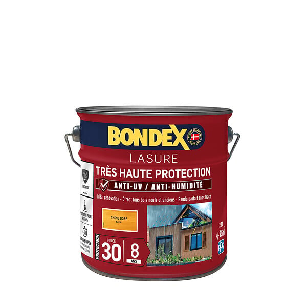 BONDEX - Lasure extérieure Très Haute Protection Chêne Doré 2.5L - large