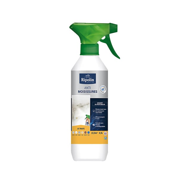 RIPOLIN - Anti-moisissures salle de bain - Vaporisateur - 0,5L - large