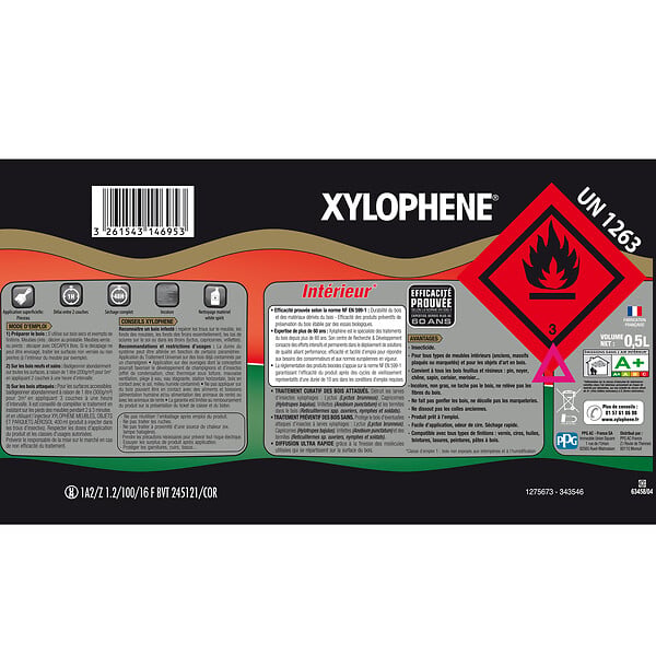 XYLOPHENE - Traitement meubles et objets anciens - Xylophène - 0,5L - large