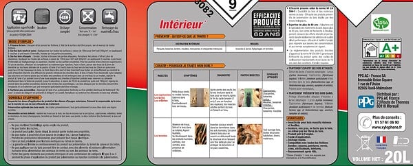 XYLOPHENE - Bidon traitement poutres-charpentes - 20L - large