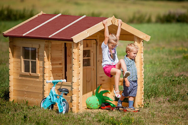 TIMBELA - Timbela M501A Maison en bois pour enfants - 182x146xH145cm / 1.1m2 - large