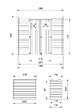 TIMBELA - TIMBELA M310 - Abri de jardin en bois - H200 x l239 x L142 cm / 2.63 m2 - vignette