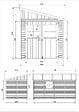 TIMBELA - Abri de Jardin en Bois Naturel (avec paroi latérale) - H244xl218xL416 cm/8 m2 - M340A - vignette
