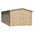 TIMBELA - TIMBELA M102 - GARAGE en bois Naturel - H222xL616xl324 cm / 18 m² - vignette
