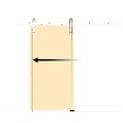 EMUCA - Kit de quincaillerie pour porte coulissante suspendue en bois de Barn, Sans fermeture souple, panneaux non inclus, Acier et Plastique, Peint en noir - vignette