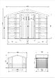 TIMBELA - Abri de jardin en bois et range bûches I206xL328xH218 cm / 5,41 m2 - M391 - vignette