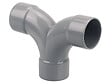 WAVIN - Coude double parallèle évacuation bâtiment FF - PVC - D40mm - 87°30 - vignette