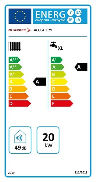 CHAPPEE - Chaudière Gaz Murale Condensation Accea Chappée 29 kW Complète (Ventouse + Douilles + Dosseret) avec Thermostat Connecté - large