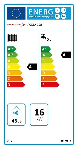 CHAPPEE - Chaudière Gaz Murale Condensation Accea Chappée 25 kW Complète (Ventouse + Douilles + Dosseret) avec Thermostat Connecté - large