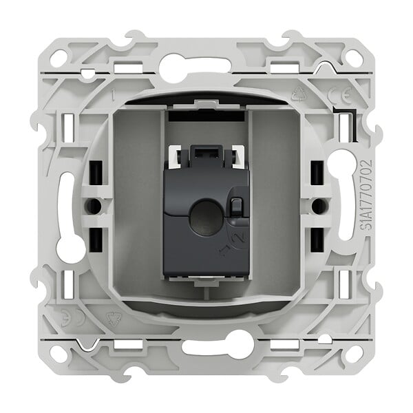 SCHNEIDER ELECTRIC - Prise RJ45 Odace Anthracite - Catégorie 6 STP - large