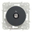 SCHNEIDER ELECTRIC - Odace prise TV - Anthracite - Fixation par vis - vignette