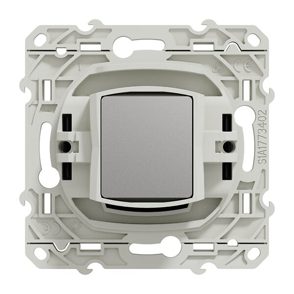SCHNEIDER ELECTRIC - Odace prise TV - Anthracite - Fixation par vis - large