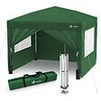 VOUNOT - Tonnelle de Jardin 3x3m Pliable avec portes et fenêtres Vert - vignette