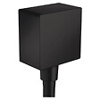 HANSGROHE - Coude de raccordement Fixfit Square, noir mat (26455670) - vignette