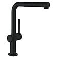 HANSGROHE - Talis M54 Mitigeur de cuisine 270, avec douchette extractible 1 jet, sBox, Noir mat (72809670) - vignette