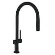 HANSGROHE - Talis M54 Mitigeur de cuisine 210, avec douchette extractible 2 jets, Noir mat (72800670) - vignette