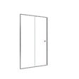 AURLANE - Porte de douche coulissante blanc 120x185cm - extensible - WHITY slide 120 - vignette