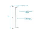 AURLANE - Porte de douche coulissante blanc 120x185cm - extensible - WHITY slide 120 - vignette