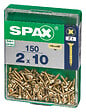 SPAXFRANCE - Vis à bois en acier - Yellox - 150 pièces - Diam.2xH.10mm - vignette