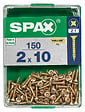 SPAXFRANCE - Vis à bois en acier - Yellox - 150 pièces - Diam.2xH.10mm - vignette