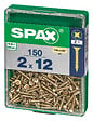 SPAXFRANCE - Vis à bois en acier Pozidriv - Yellox - 150 pièces - Diam.2xH.12mm - vignette