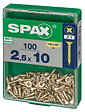 SPAXFRANCE - Vis universelle - Tête fraisée - 100 pièces - Diam.2,5xH.10mm - vignette