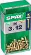 SPAXFRANCE - Vis à bois universelle - 30 pièces - Diam.3xH.12mm - vignette