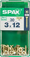 SPAXFRANCE - Vis à bois universelle - 30 pièces - Diam.3xH.12mm - vignette