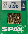 SPAXFRANCE - Vis universelle en acier Yellox - 250 pièces - Diam.3xH.30mm - vignette