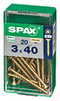 SPAXFRANCE - Vis à bois Yellox - Tête fraisée PZ - Jaune - 20 pièces - Diam.3xH.40mm - vignette