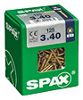 SPAXFRANCE - Vis universelle en acier - Yellox - 125 pièces - Diam.3xH.40mm - vignette
