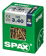 SPAXFRANCE - Vis universelle en acier - Yellox - 125 pièces - Diam.3xH.40mm - vignette