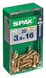 SPAXFRANCE - Vis à bois - Tête fraisée PZ - 25 pièces - Diam.3,5xH.16mm - vignette