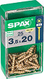 SPAXFRANCE - Vis à bois Yellox - 25 pièces - Diam.3,5xH.20mm - vignette
