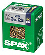 SPAXFRANCE - Vis en acier Yellox - Tête fraisée - 250 pièces - Diam.3,5xH.25mm - vignette