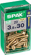 SPAXFRANCE - Vis à bois - 20 pièces - Diam.3,5xH.30mm - vignette