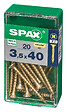 SPAXFRANCE - Vis universelle en acier - Tête fraisée PZ - Yellox - 20 pièces - Diam.3,5xH.40mm - vignette