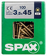 SPAXFRANCE - Vis universelle - 100 pièces - Diam.3,5xH.45mm - vignette