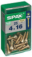 SPAXFRANCE - Vis universelle Pozidriv - Yellox - 25 pièces - Diam.4xH.16mm - vignette