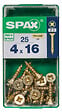 SPAXFRANCE - Vis universelle Pozidriv - Yellox - 25 pièces - Diam.4xH.16mm - vignette