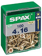 SPAXFRANCE - Vis universelle PZ2 - 100 pièces - Diam.4xH.16mm - vignette