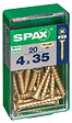 SPAXFRANCE - Vis à bois universelle - Tête fraisée - Yellox - 20 pièces - Diam.4xH.35mm - vignette