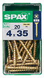 SPAXFRANCE - Vis à bois universelle - Tête fraisée - Yellox - 20 pièces - Diam.4xH.35mm - vignette
