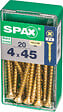 SPAXFRANCE - Vis à bois - Tête fraisée Pozidriv - 20 pièces - Diam.4xH.45mm - vignette