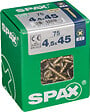 SPAXFRANCE - Vis à bois universelle - Yellox - 75 pièces - Diam.4,5xH.45mm - vignette