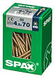 SPAXFRANCE - Vis universelle - Tête fraisée - 50 pièces - Diam.4,5xH.70mm - vignette