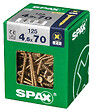 SPAXFRANCE - Vis universelle Yellox - 125 pièces - Diam.4,5xH.70mm - vignette
